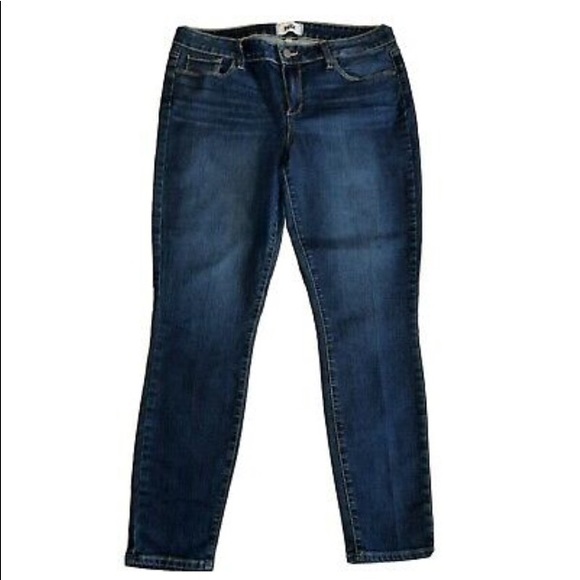 PAIGE Verdugo Ankle Skinny Jeans in Tami Dark Wash Mid-Rise Size 32 EUC - Picture 5 of 12